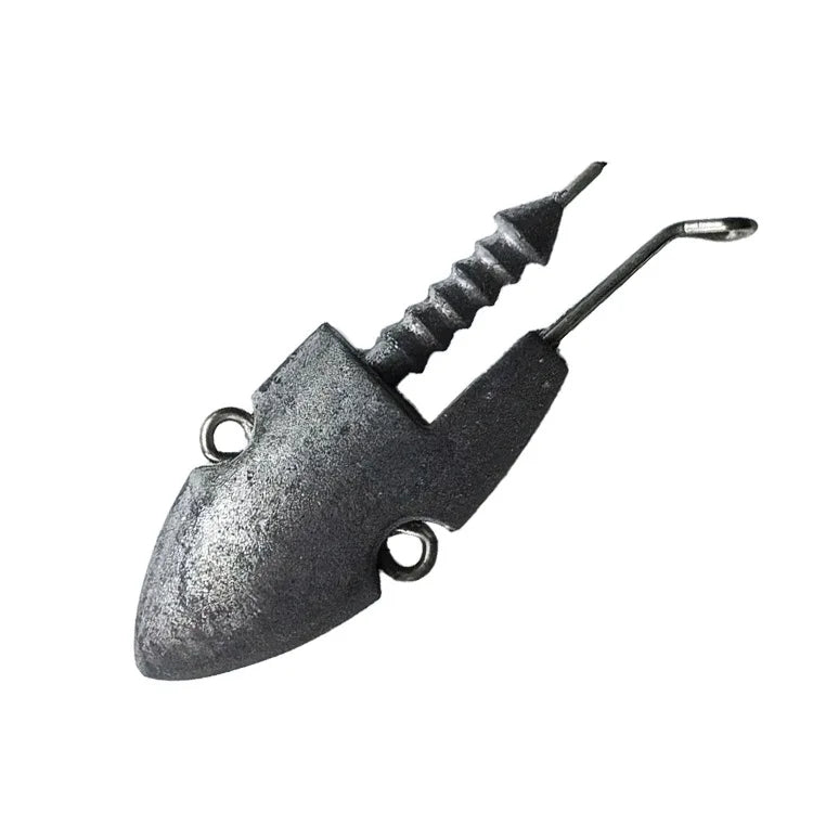 Hessen Hot Selling 17g 28g Unpainted Lead Head Glow Jigging Lure for Soft Lure Sea Bass Mackerel Tilapia & Freshwater Fish La