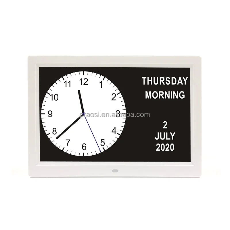 Modern Shenzhen Factory Direct Sell Big Size Dementia Alarm Clock 12 Inch LED Screen Large Fonts Medication Reminder Digital