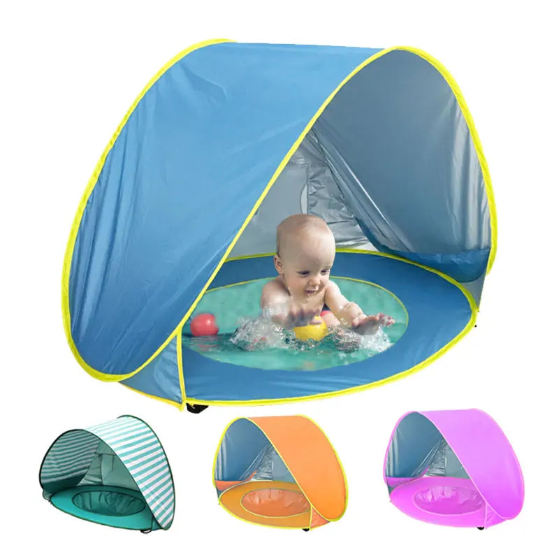 Portable Folding Sun Shade Shelter Pop up UV Protection Beach Tent for Kids Made of Durable Polyester