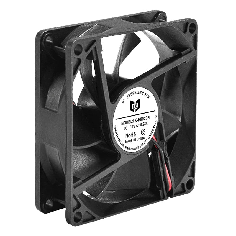 8020 Small DC Centrifugal Blower Ventilation Industrial Axial Flow Fan 8020 DC12V 5V 80*80*20mm