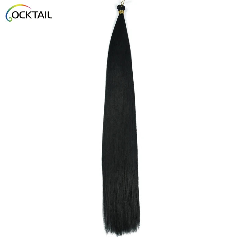 100% Kanekalon Futura Fiber Straight Pony High Temperature Fiber Crochet Braiding Hair