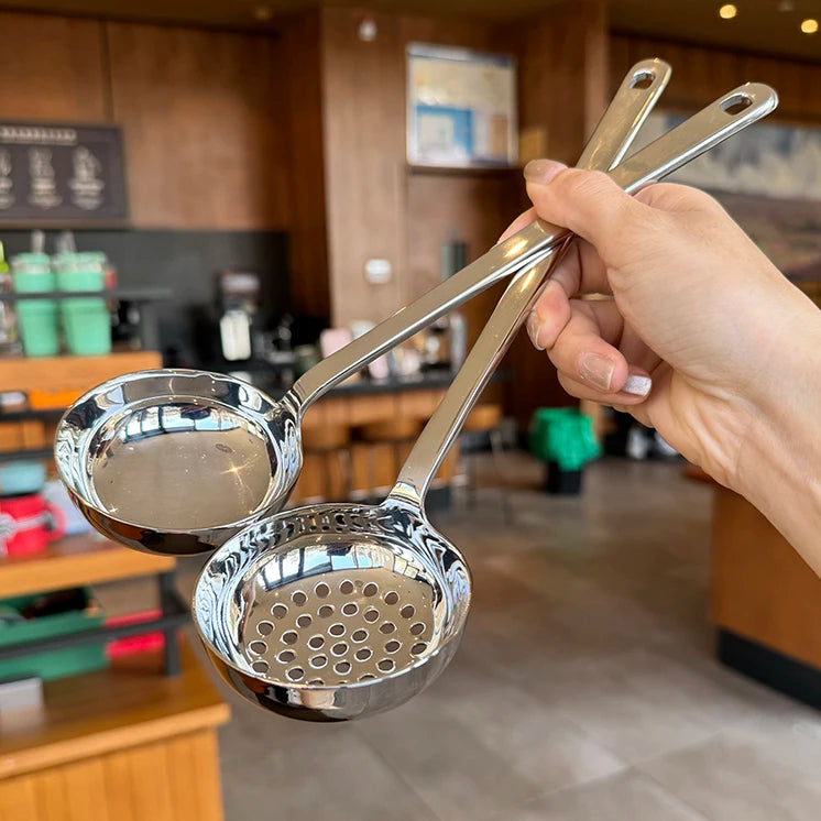 Kitchen Accessories 316 Stainless Steel Long Handled Soup Spoon