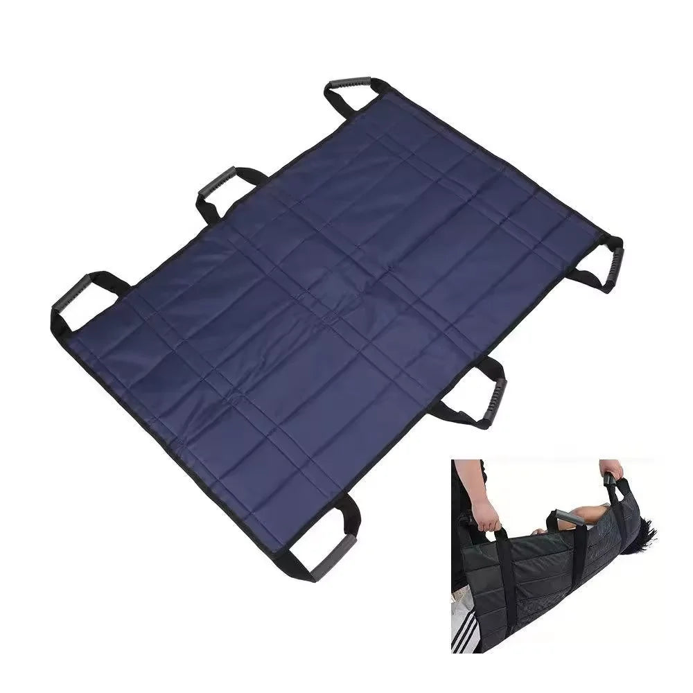 OSKY Durable Twill Blue Padded Patient Transfer Pad Handles Bed Turning Lift Nursing Sling Turning Device Healthcare Supply I