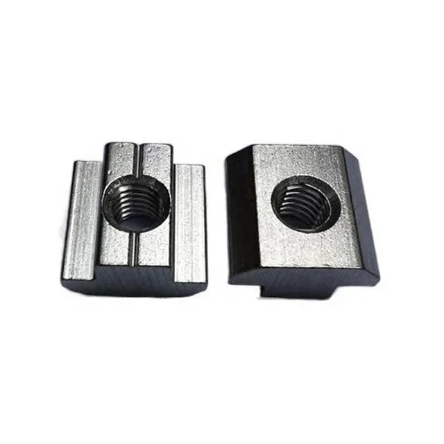 Stainless Steel T Nut 10-Slot Square Nut M6/M8 Sliding T Nut for 4545 Aluminum Profile Extrusion