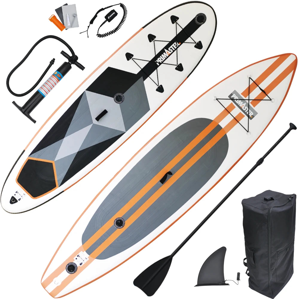 Double 2 Chambers 10' or 11' Inflatable Stand-Up Paddle Board for Outdoor Surfing SUP Paddle Board