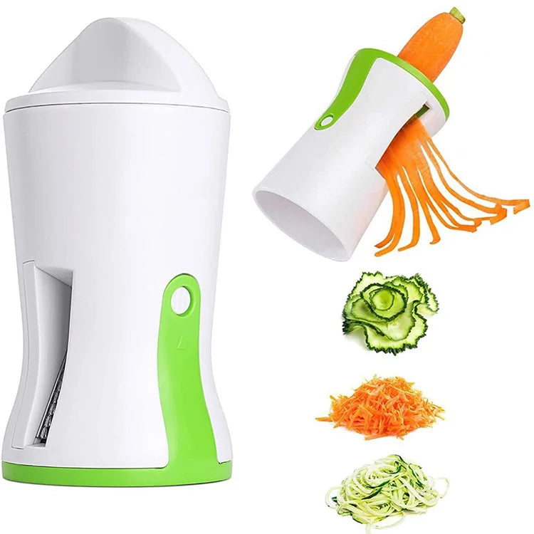 3 in 1  Vegetable Slicer Fashion  Vegetable Grater Stainless Steel Carrot Cucumber Slicer Chopper Vegetable Spiral Blade Cutt