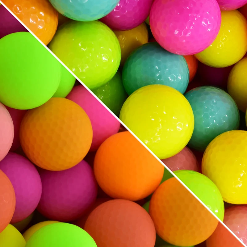 Wholesale Price Custom Golf Balls Colorful Tournament Matte Color Golf Balls
