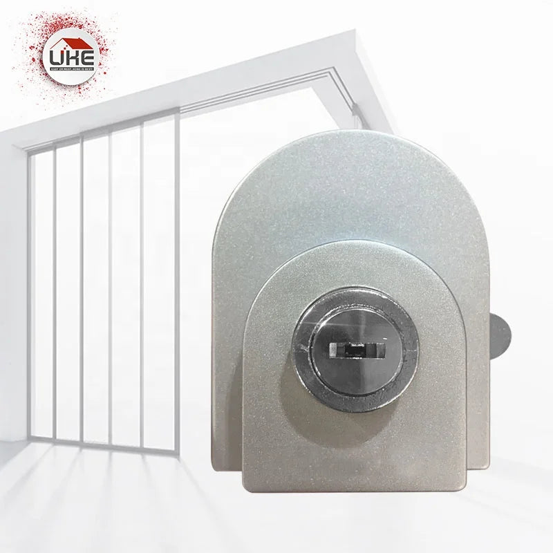 Sliding Glass Door Lock With Key Set Aluminum Alloy Black Silver Blue Gold Pink Customized Logo Door Lock Furniture