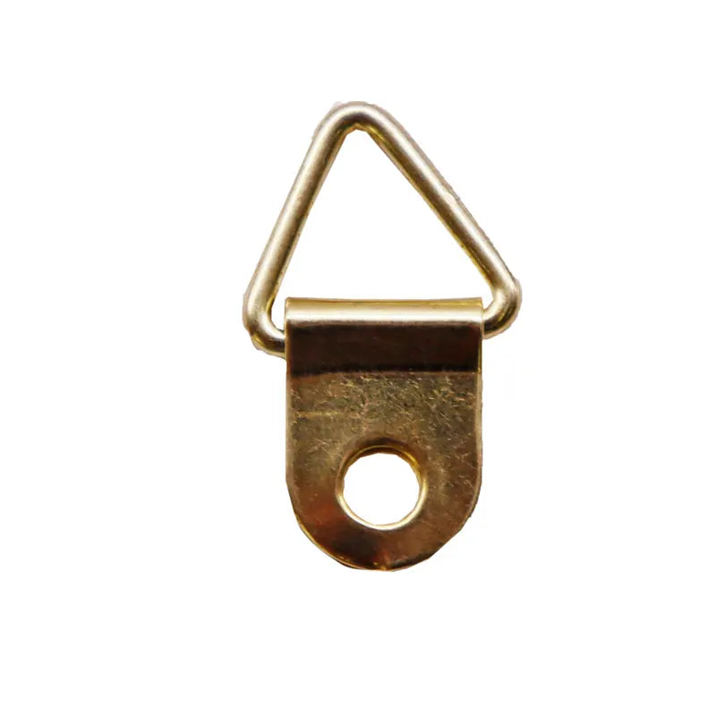 Hot Sale Heavy-Duty Steel Canvas Accessories 2-Hole Triangle Ring Iron-Plated Photo Framing Hardware Frame Hooks Durable Dura
