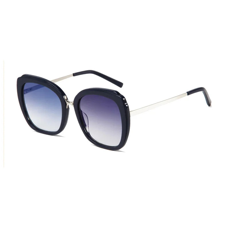 Dropshipping Supplier Butterfly Square Sunglasses for Unisex Luxury Two Tone Private-Label  Polarized Sunglasses