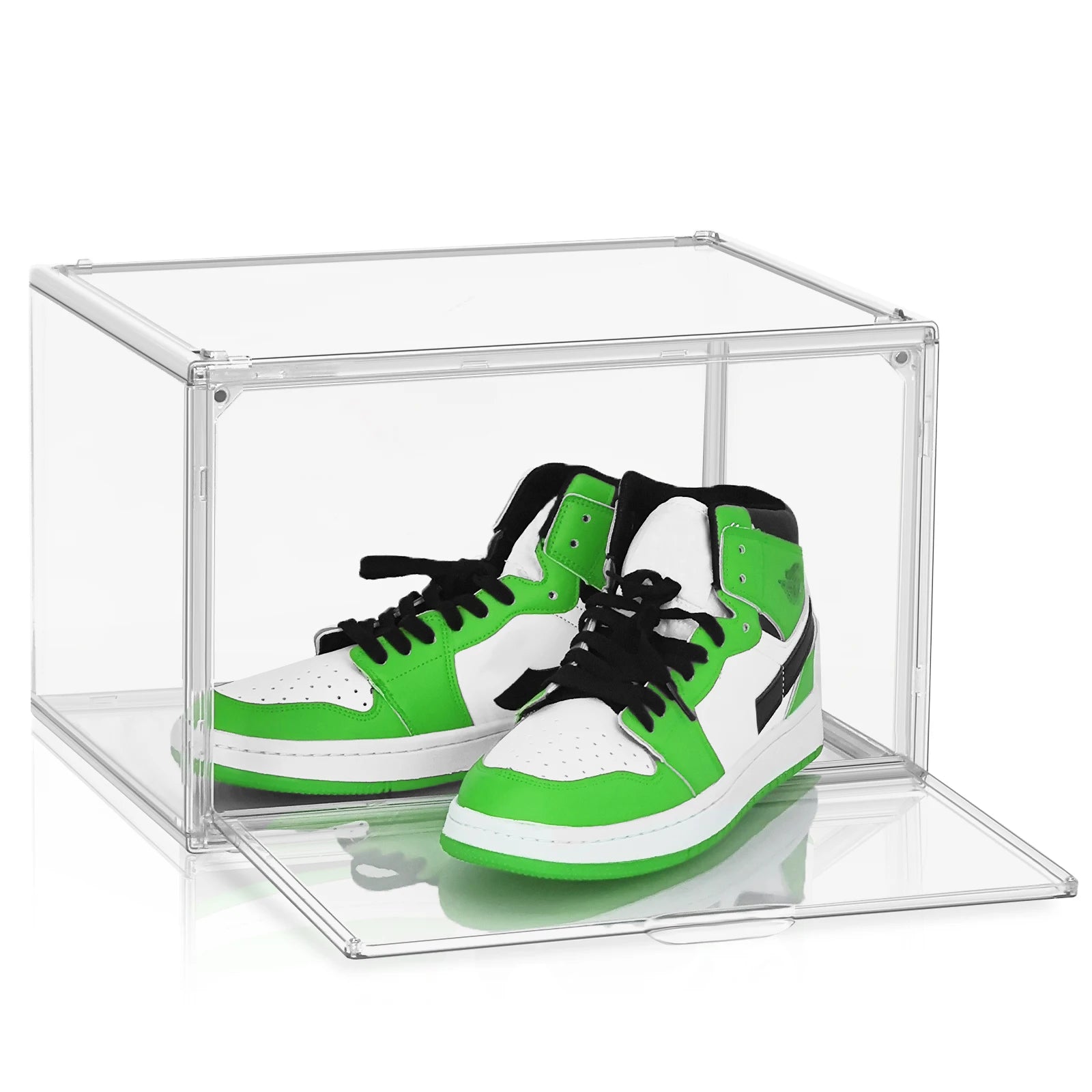 Space Saving Multifunctional Foldable Dustproof High Transparent Plastic Sneaker Shoes Storage Box Shoes Organizer Shoes Box