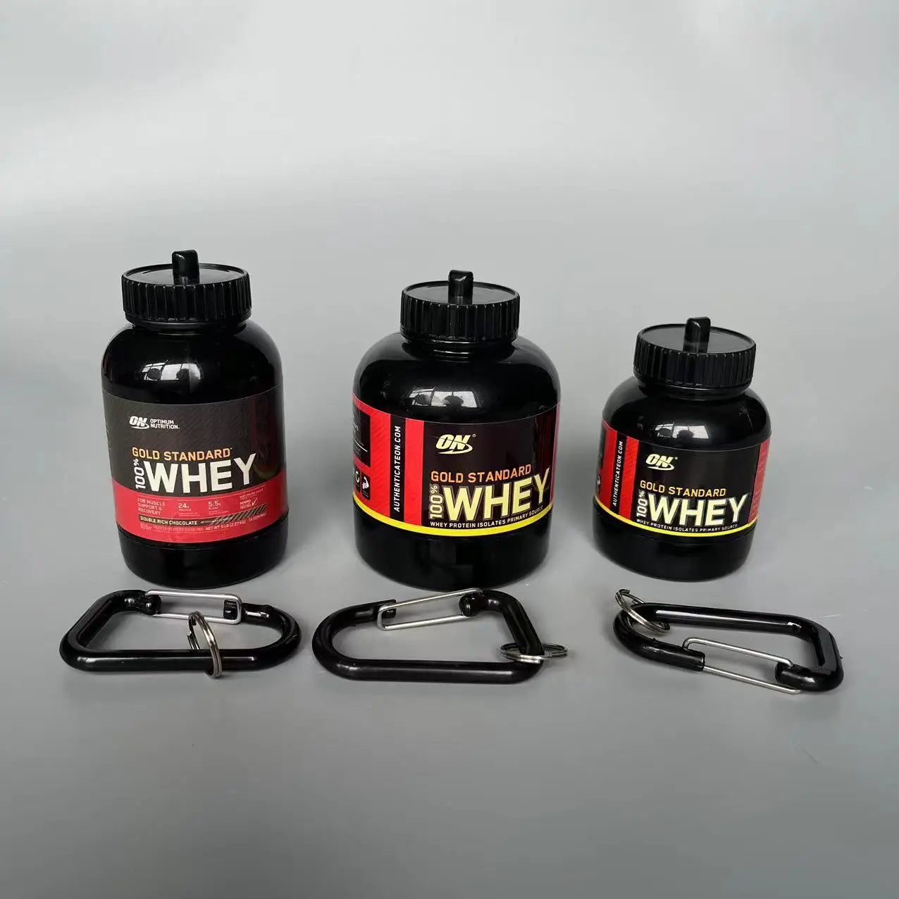 Custom Logo Plastic Protein Powder Filler Portable Protein Powder Container Funnel Sports Fitness Gym Travel Mini Keychain