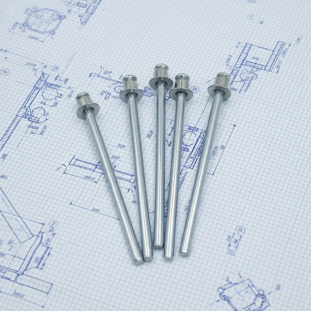 304 Stainless Steel Double Csk Head POP Rivet Sheet Metal  Rivet Nail Head Fly Type Blind Rivets 1/8*1/2 With Zinc Plated