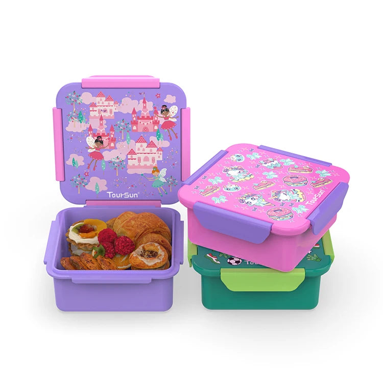 New Arrival Kids' BPA-Free Heatable Travel Plastic Lunch Box Food Containers