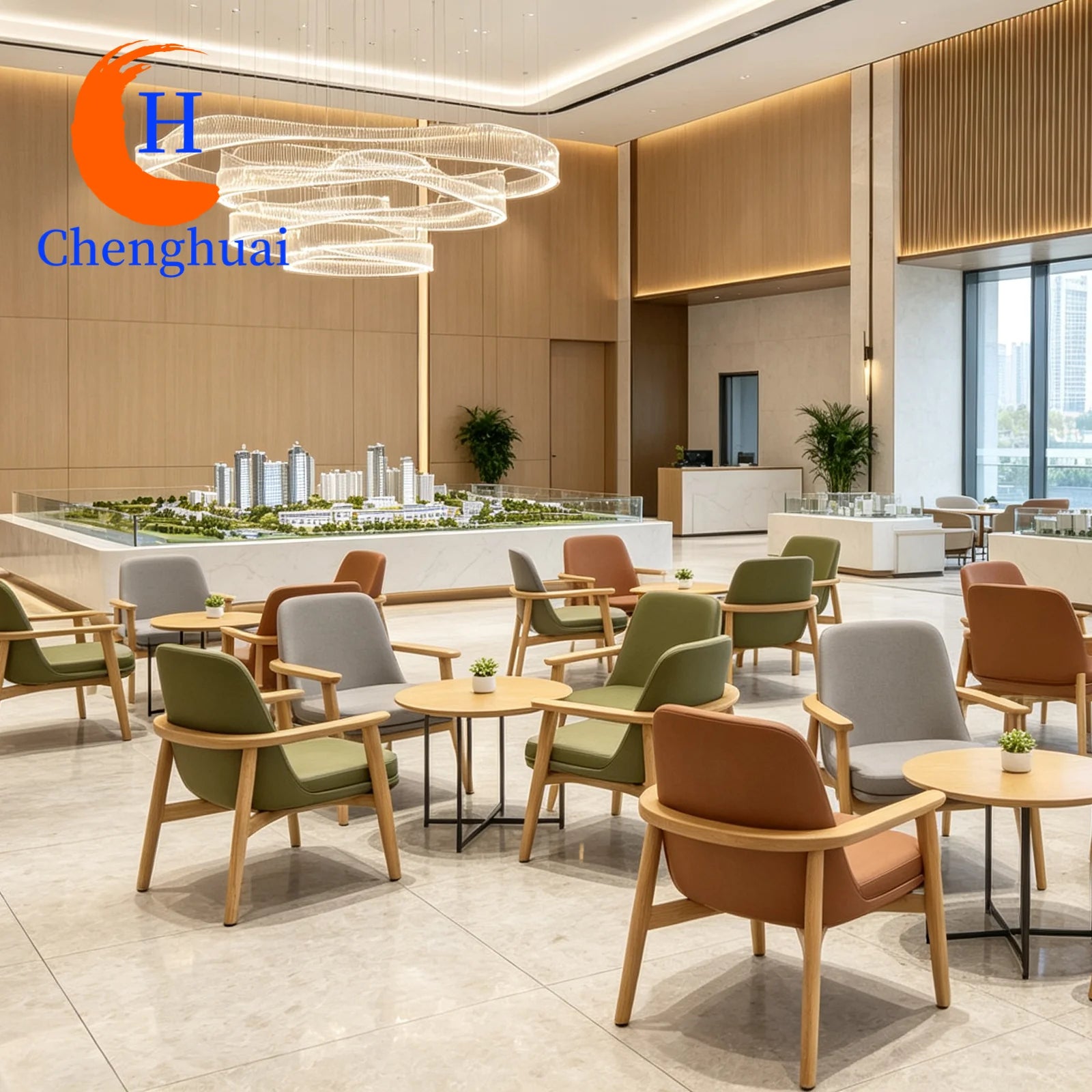 Nordic Cafe Lounge Area Negotiation Leisure Book bar Catering Store Dessert Milk Tea Shop Solid Wood Sofa Table Chair Furnitu