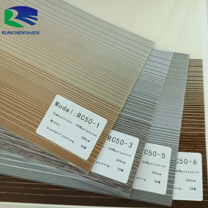 Office Indoor Electric Roller Shades  100% Polyester Vertical Pattern Modern Style Plain Eco-Friendly