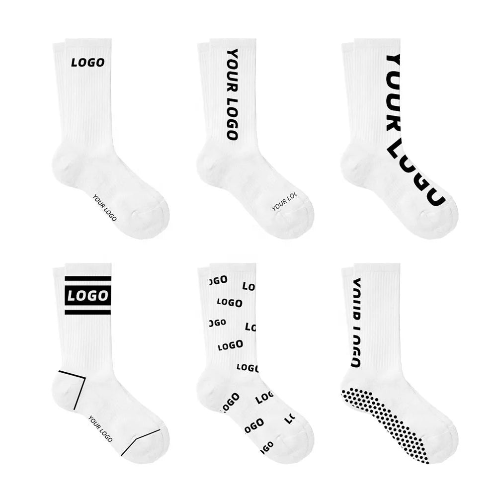 OEM High Quality Low MOQ Medias Cotton Sport Men Custom Socks Crew Embroidery Custom Print Logo Socks Custom