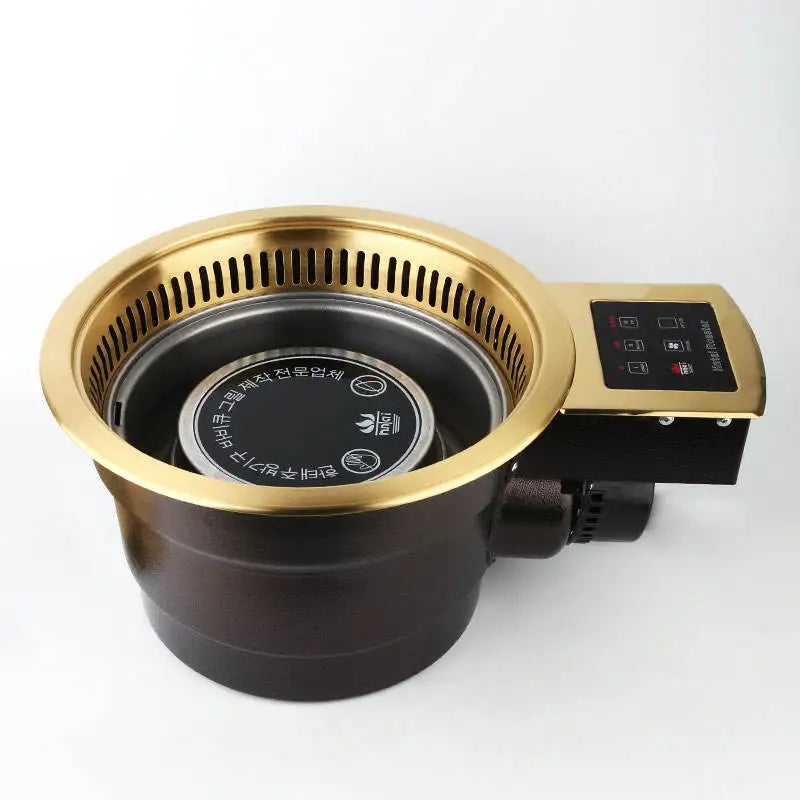 Korean Infrared Environmentally Friendly Electric Bbq Grill Commercial Restaurant Indoor Built in Table Top Bbq Electric Gril