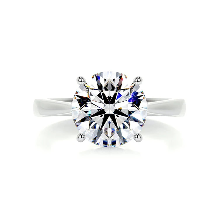 SGARIT Wholesale 18K White Gold Brilliant Cut 3CT Big Stone Moissanite Engagement Ring Popular Fine Jewelry for Women