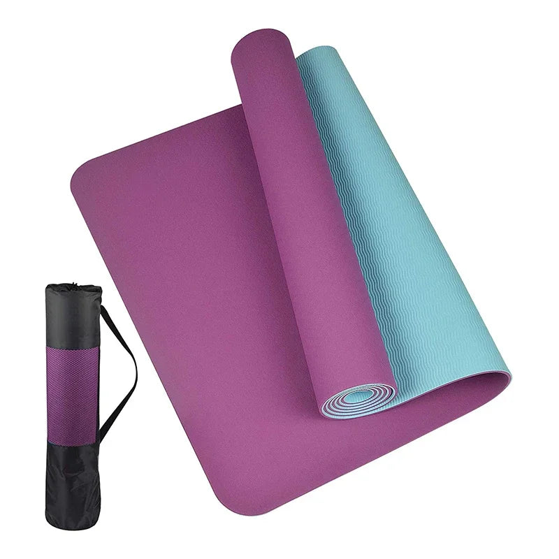 Professional Custom Design Size Print Exercise Pad Yoga Mates Fitness Eco-friendly Non-slip Tpe Yoga Mat with BSCI Certificat