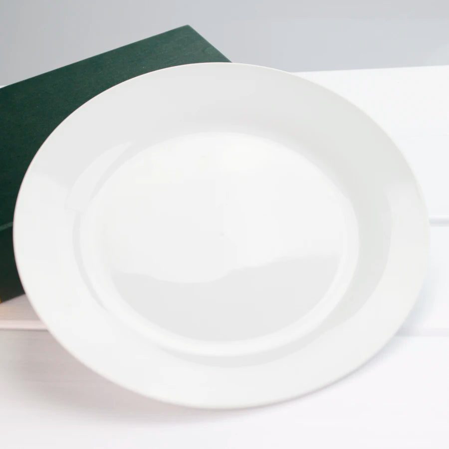 Topjlh Sublimation Blank 8 & 10 Inches Ceramic Plate Custom Logo Printing Dish for Corporate Gifts and Business Event Giveawa