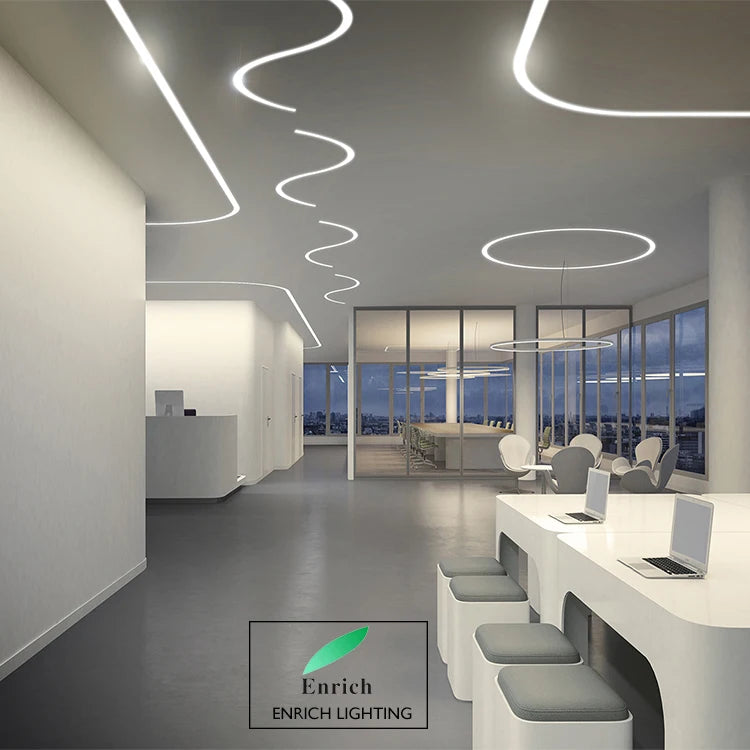 Modern Design Aluminum Led Trimless Recessed LED Linear Light 1.2m 40W for Office Lighting