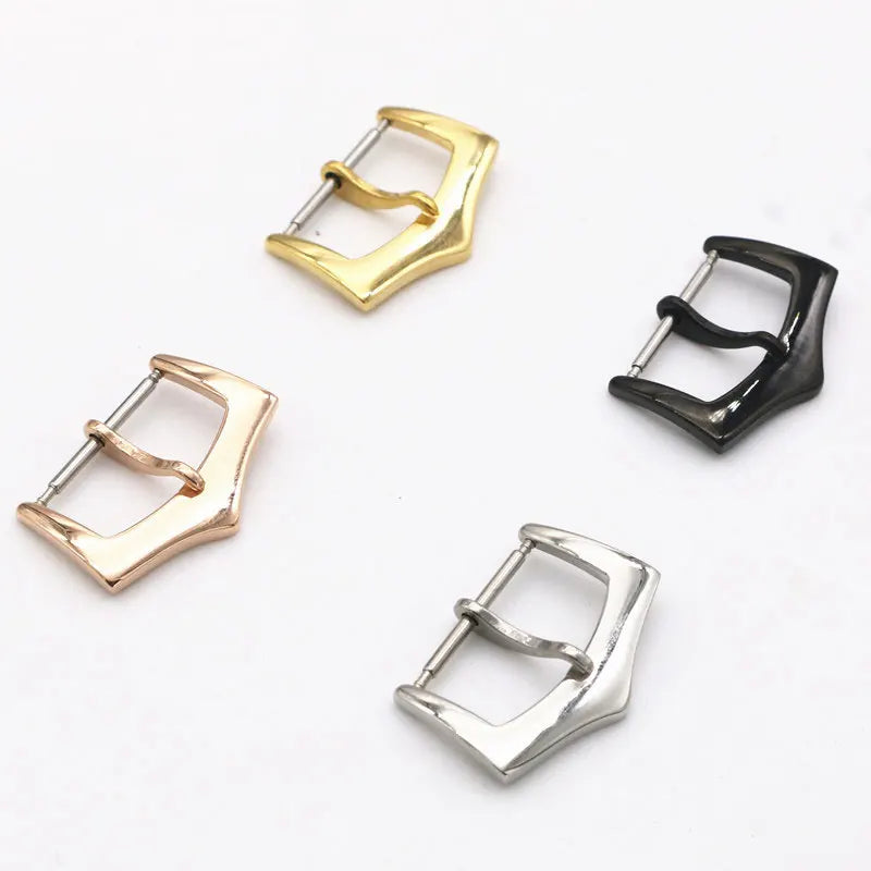 Win-Win 14mm 16mm 18mm 20mm Quality Stainless Steel Pin Buckle for Leather Rubber Watchband Strap Deployment Clasp