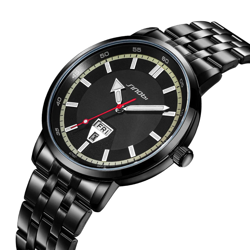 Top Sales Discover Precision Quartz Luxury Watches for Men Wholesale Waterproof Stainless Steel Glass Pointer Luminous Watch