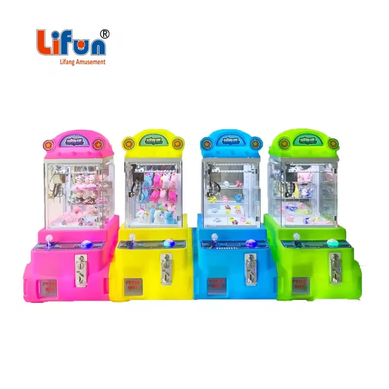 Lifun Mini Coin-Operated Doll Crane Claw Machine Kids' Small Doll and Plush Toy Machine
