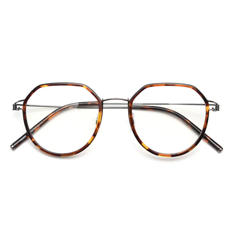 Super Light 2026 Fashion Trendy No Screw TR90 Optical Frames for Myopia Eye Glasses Oversized Unisex Plaid Pattern CE UV400