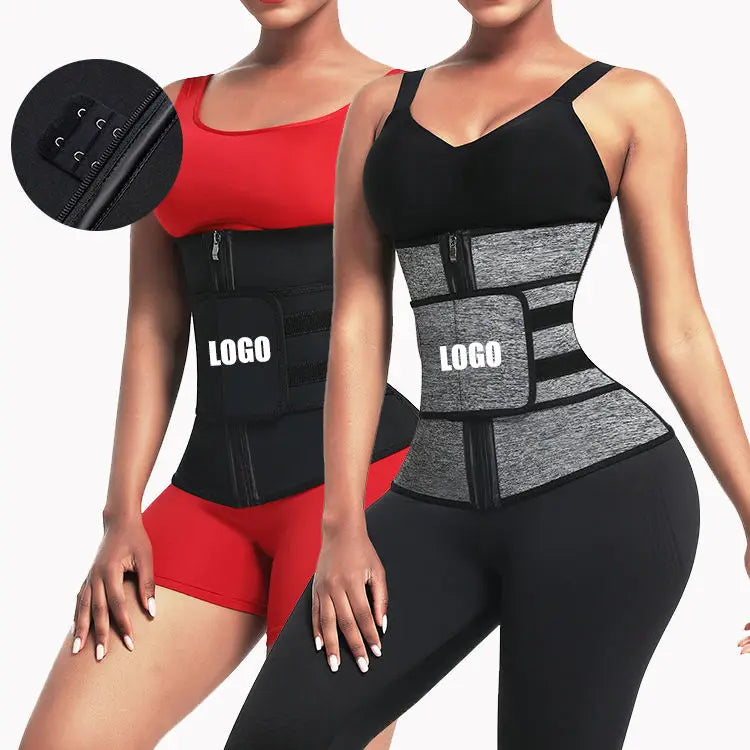 NJ Wholesale Custom Logo Slim Belt Waist Trainer for Women Corset Vest Body Shaper Slimming Corset Waist Trainer