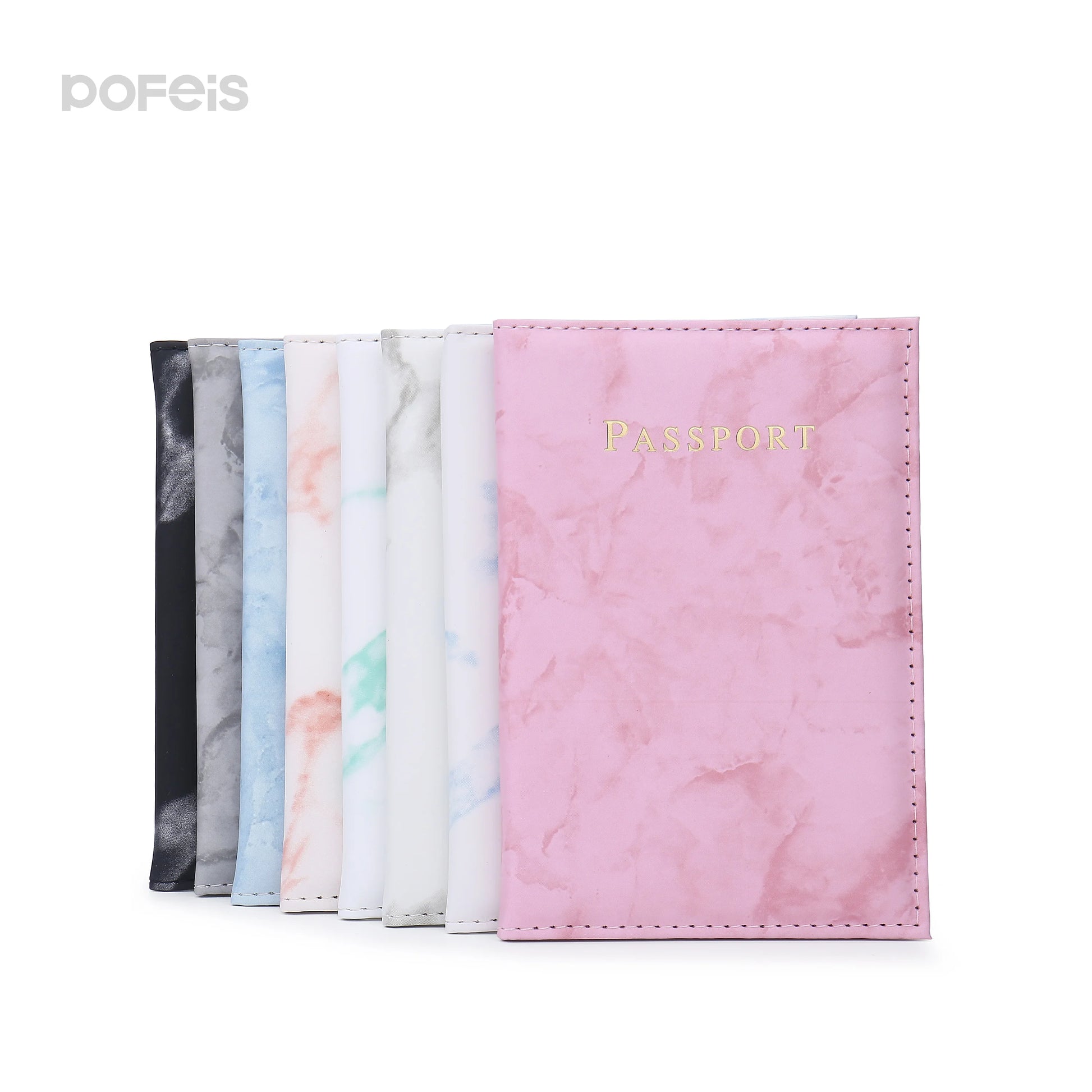 New Diy Pvc Faux Leather Family Travel Wedding School Bus Gift Id Card Holder Document Wallets Custom Logo Passport Holder