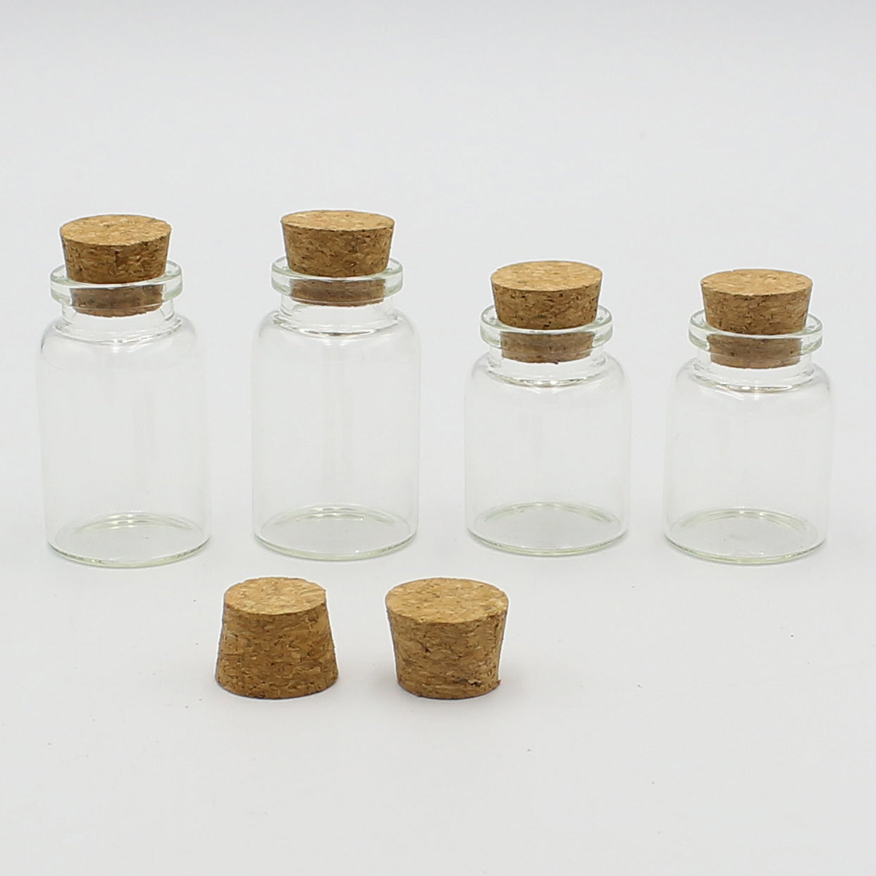 In Stock Small 5ML Clear Glass Bottle With Cork Stopper Bottle Set Top Quality Glass
