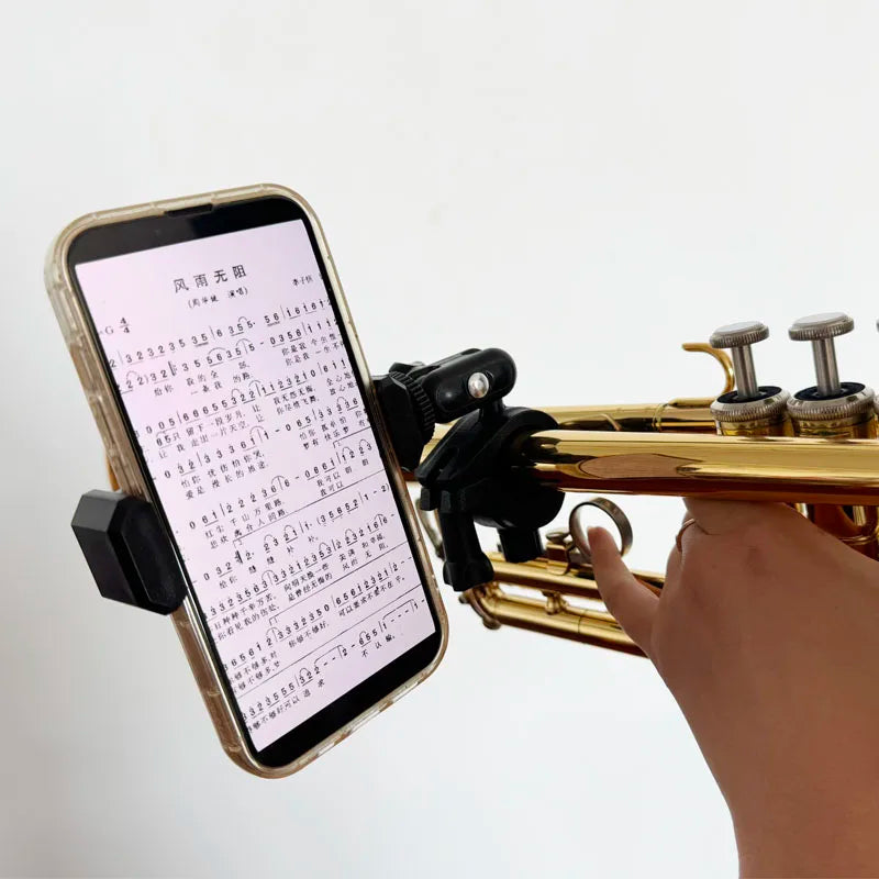 New Design High Quality Free Rotation Tall Music Stand Cell Phone Stand for Trumpet