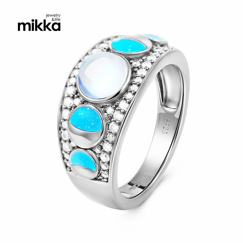Wholesale Australian Synthetic Opal Jewelry Ring Sterling Silver Blue Fire Opal Rings