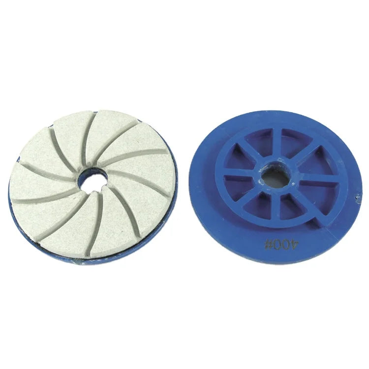 Fullux 4 Inch Turbo Edge Buffing Pads with Snail Lock for Stone Edge Polishing OEM Available