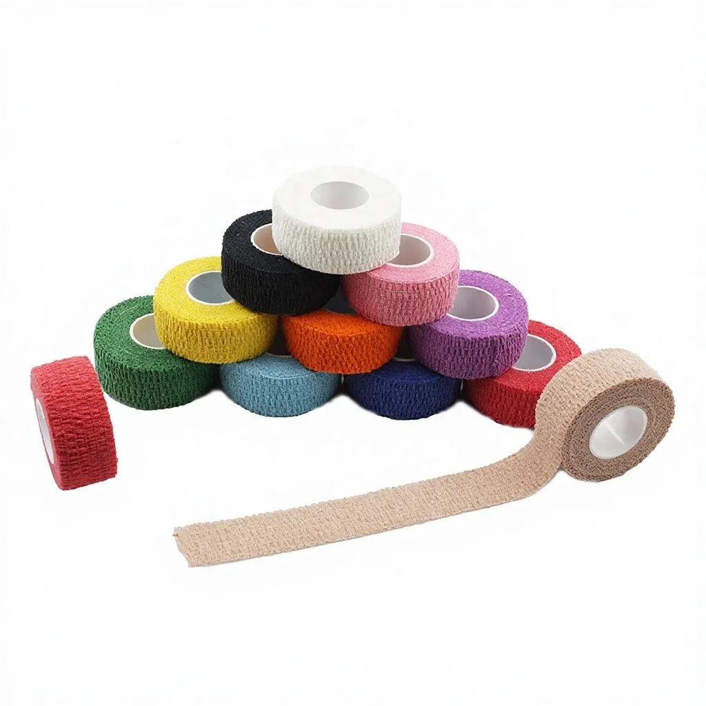 2.5cm Self Adhesive Bandage Cohesive Sports Tape Football Grip Sock Finger Guard Wraps Wrist Knee Other Sport Entertainment G