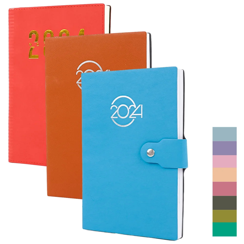 2025 Planner Executive Leather Journal Sublimation Daily Notebook With Pen Set and Logo