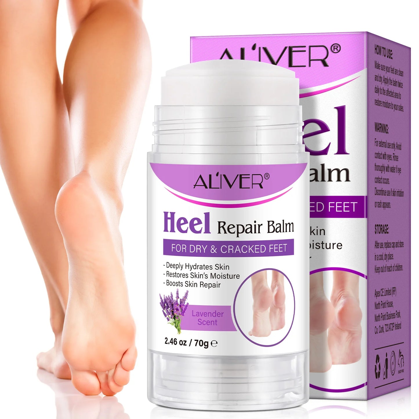 ALIVER Deeply Hydrates Skin Foot Moisturizing Cream Stickprivate Label Hand Foot Cream for Dry Cracked Heels and Feet