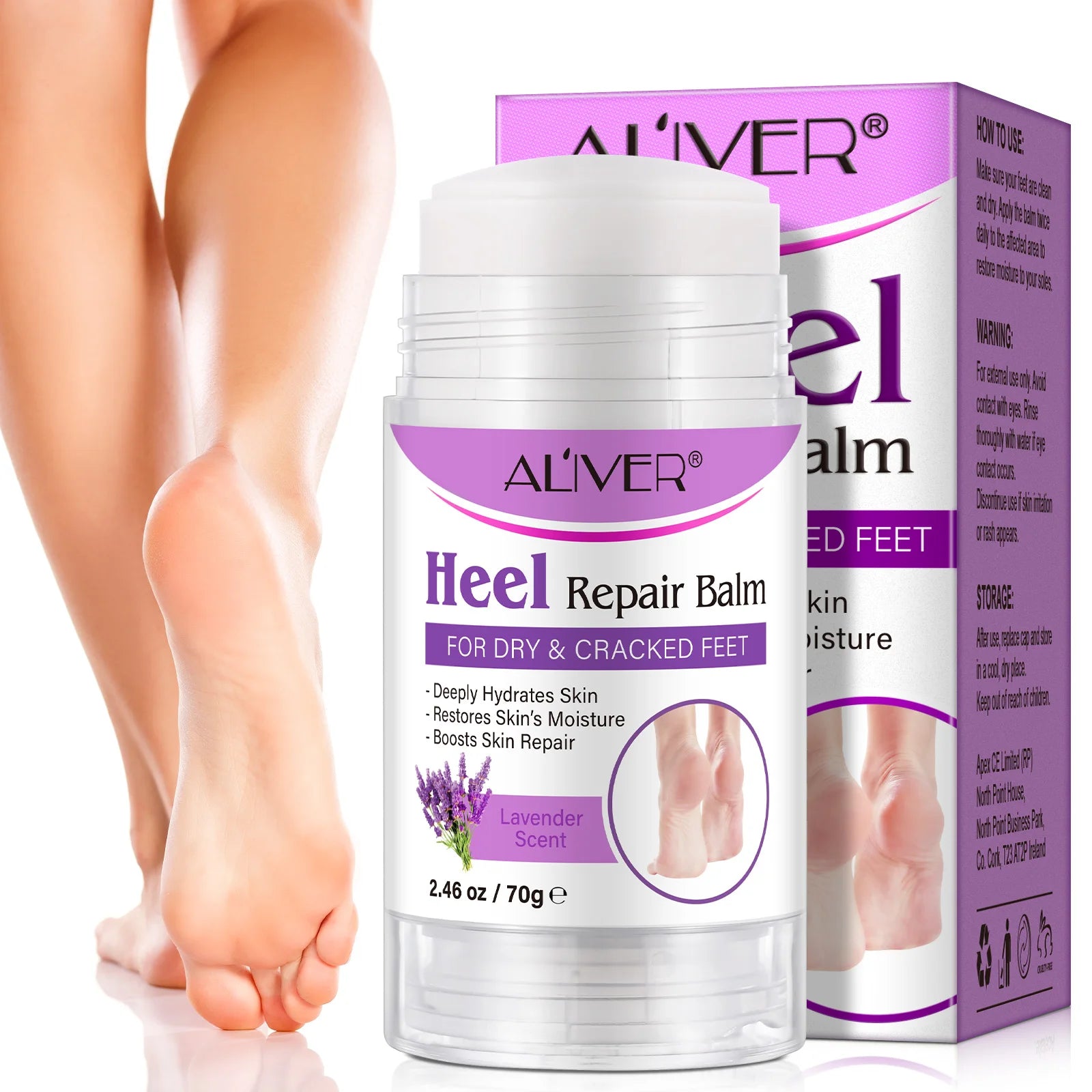 ALIVER Deeply Hydrates Skin Foot Moisturizing Cream Stickprivate Label Hand Foot Cream for Dry Cracked Heels and Feet