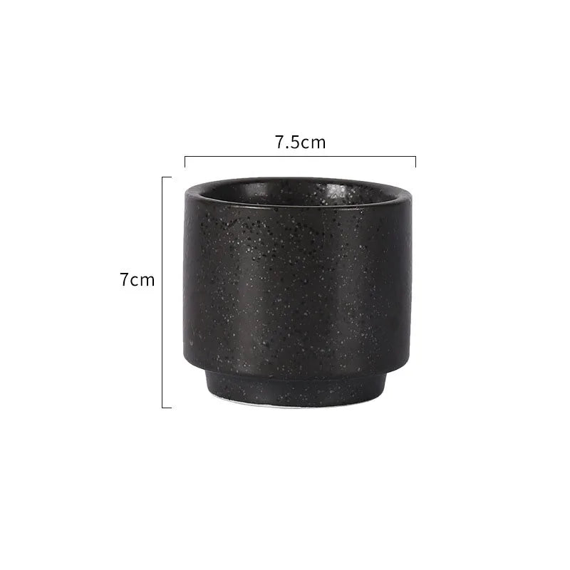 Wholesale Japanese Style Drinkware 200ml Coffee Cup Ceramic Coffee Tea Mugs for Home and Restaurant Using