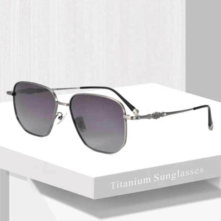 Luxury Custom Designer Gafas De Sol Sunglasses Square Retro UV Blocking Sun Blocking Glasses with Gold Frame Fashionable Styl