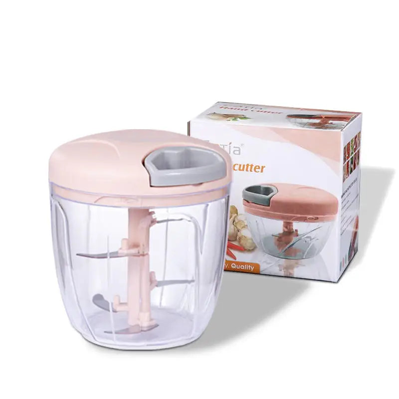 Wholesale Kitchen Gadget Vegetable Chopper Machine Garlic Crusher with Stainless Steel Blade for Vegetable Preparation
