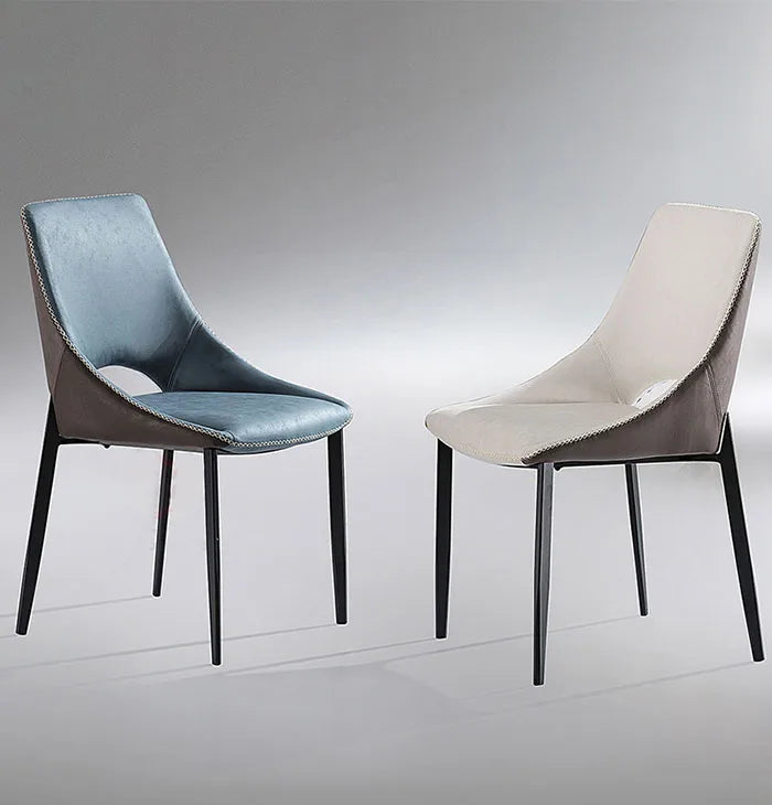 2024 Nordic Style Modern Synthetic Leather Dining Chair for Living Room Kitchen