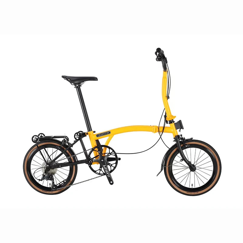 CRANSTON 16inch Tri-folding Bike 9speed High Quality Steel Frame Light Weight Y bar M bar 9S Mini  Foldable Bicycle Folding B