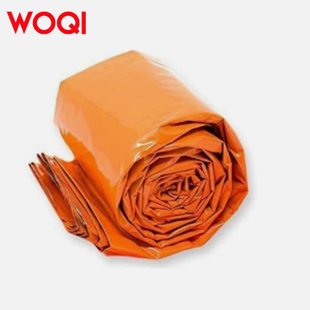 WOQI Customizable Logo Ultra Light Film Outdoor Camping Survival Emergency Sleeping Bag Lifesaving Blanket