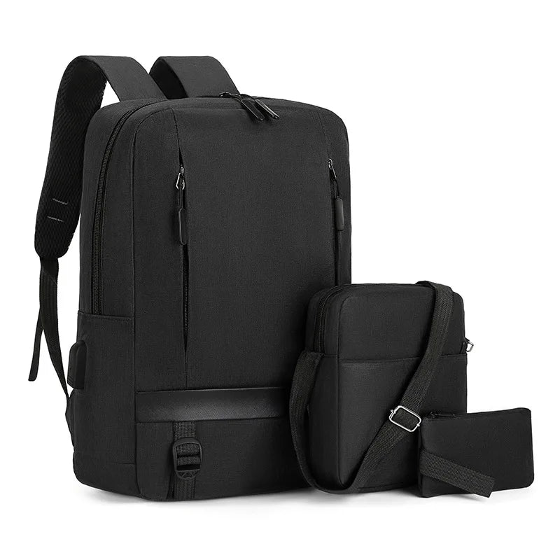Three-piece Suit 15.6 Inch Laptop Travel Business Backpack Custom logo Computer Business Bags Laptop Backpack