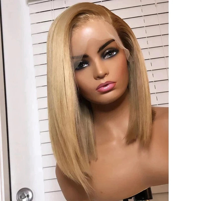 Wholesale Lace Frontal Raw Hair Natural Hairline Cuticle Aligned Bob Wig HD Lace Front Wig for Women