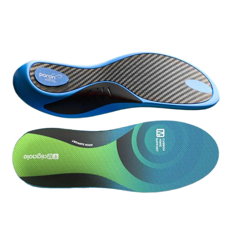 Real Carbon Fiber Plated Bouncy Insoles Running Basketball Football Track and Field Athletic Shoe Inserts for Professionals