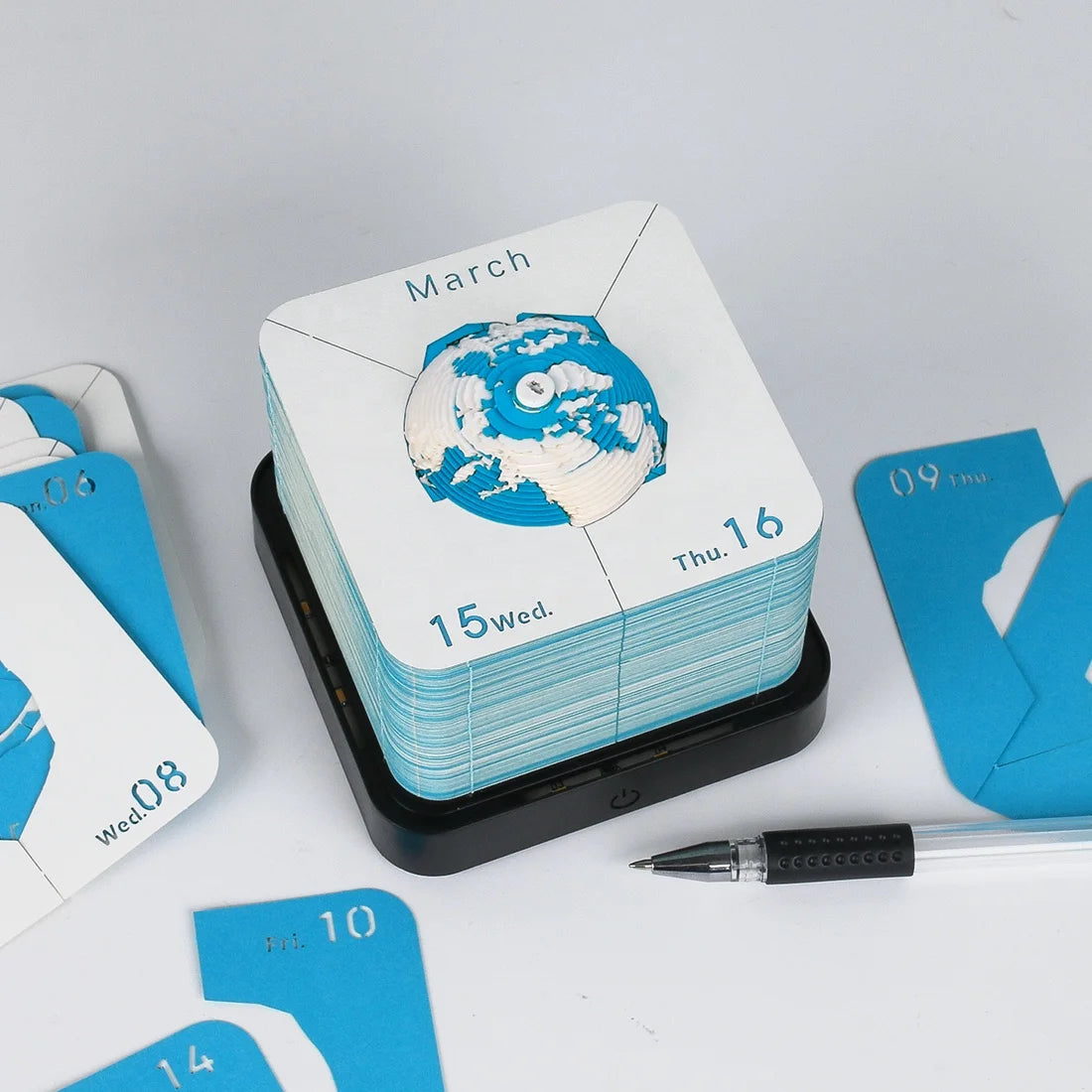 2026 Taiwan Calendar Creative Gifts Commemorative Gift for Business Festival 3D Memo Pad Ornament Exploring Earth Calendar